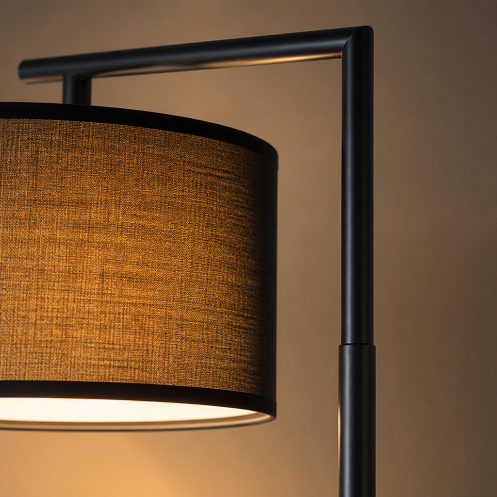 Modern Fabric Arc Floor Lamp