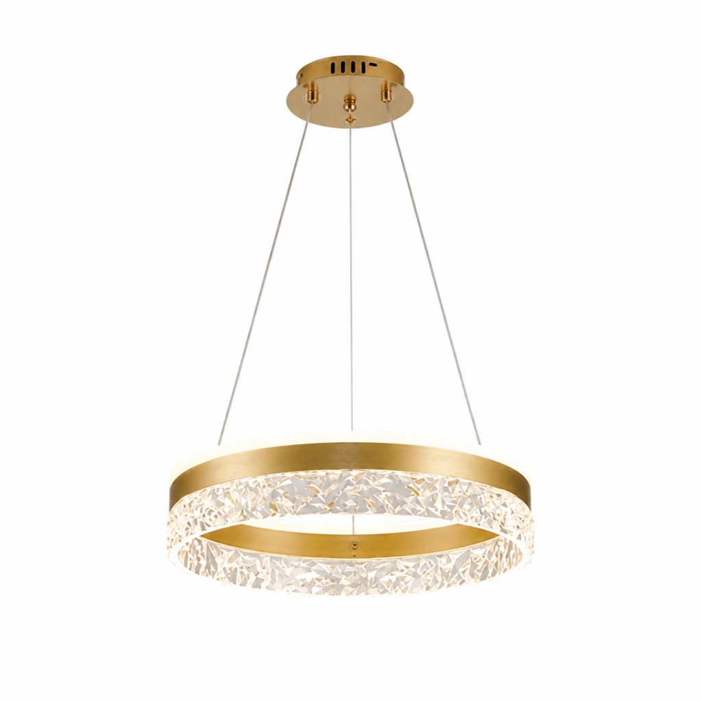 Modern Glass Ice-Crack Ceiling Light