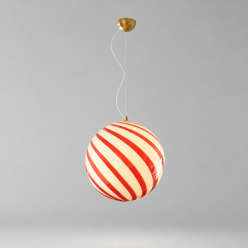 Modern Glass LED Lollipop Ball Pendant Light