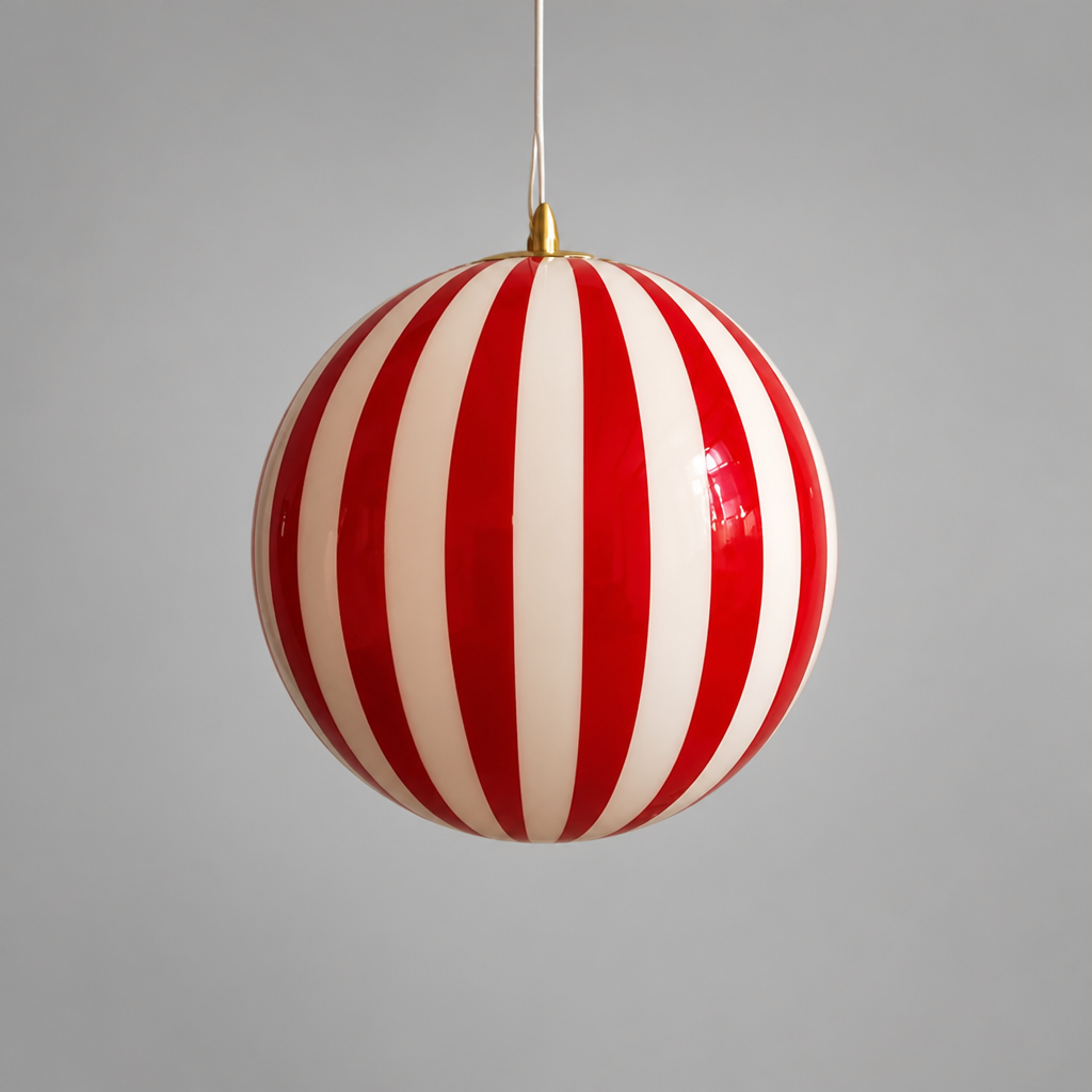 Modern Glass LED Lollipop Ball Pendant Light