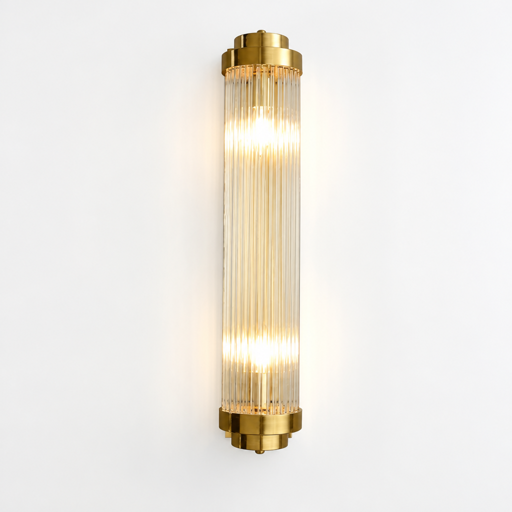 Modern Gold Crystal LED Wall Sconce