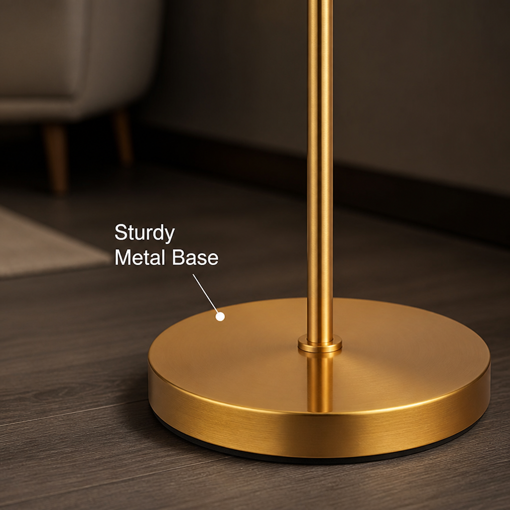 Modern Gold Glass Rods Table Lamp