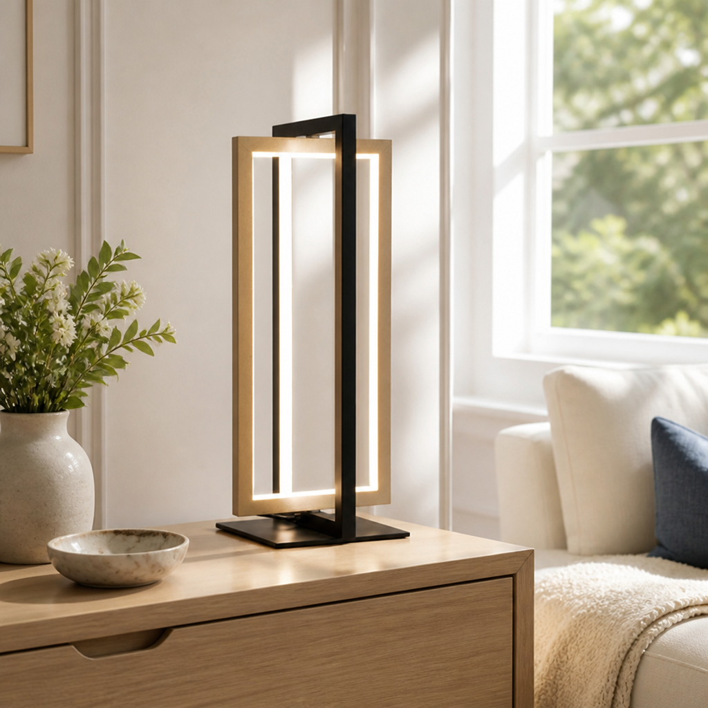 Modern Gold LED Adjustable Desk Lamp