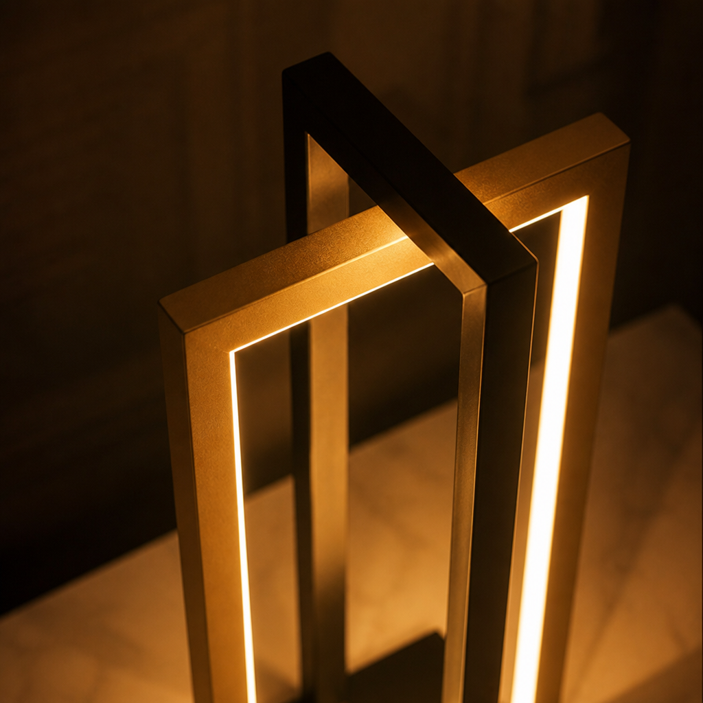 Modern Gold LED Adjustable Desk Lamp