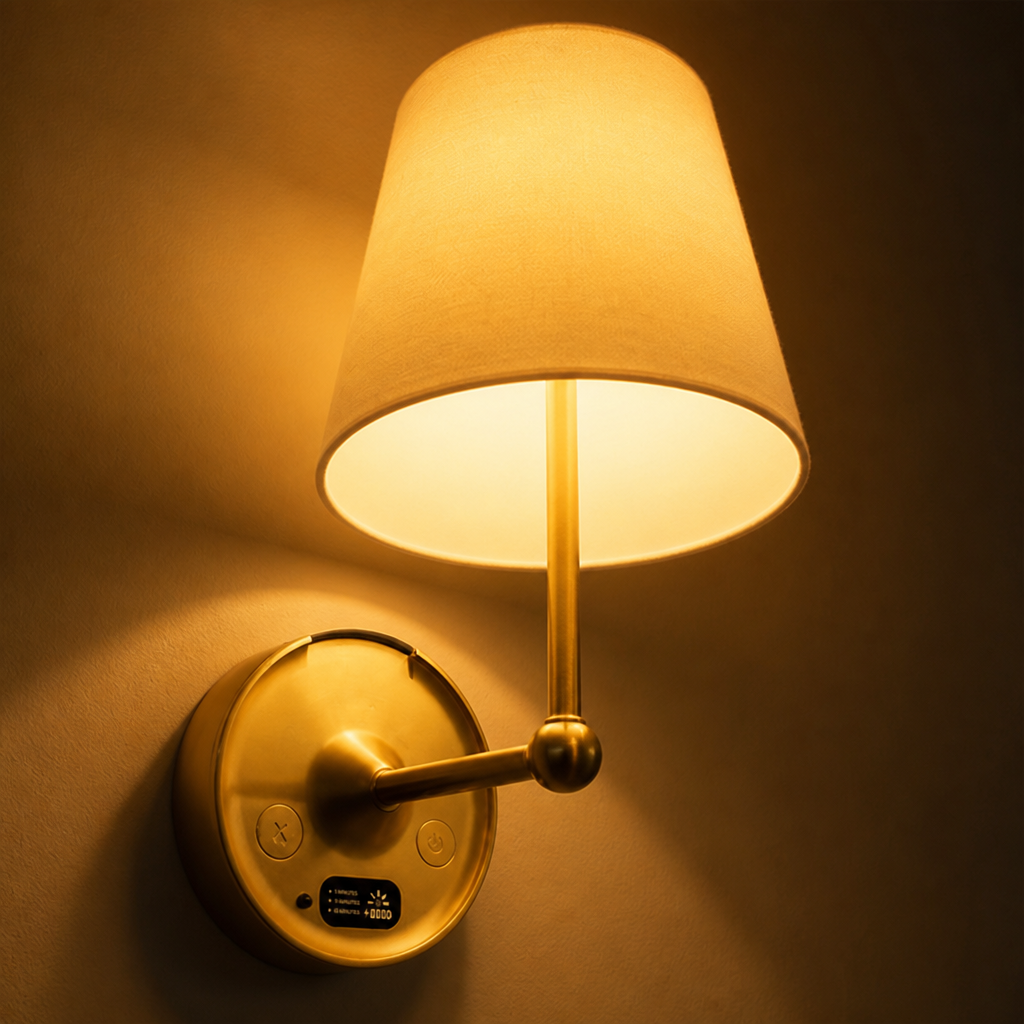 Modern Golden LED Touch Sensor Wall Sconce