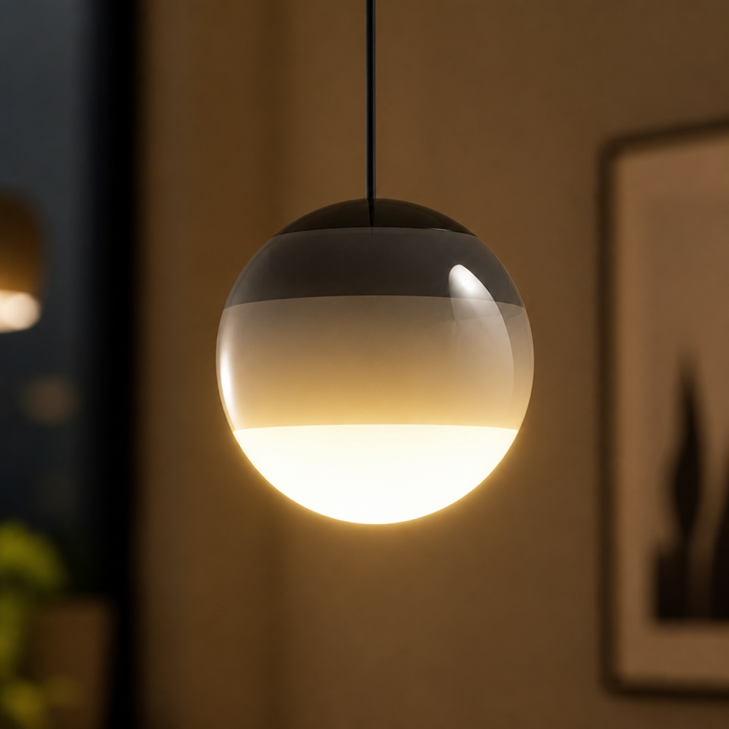 Modern Gradient Glass LED Pendant Light