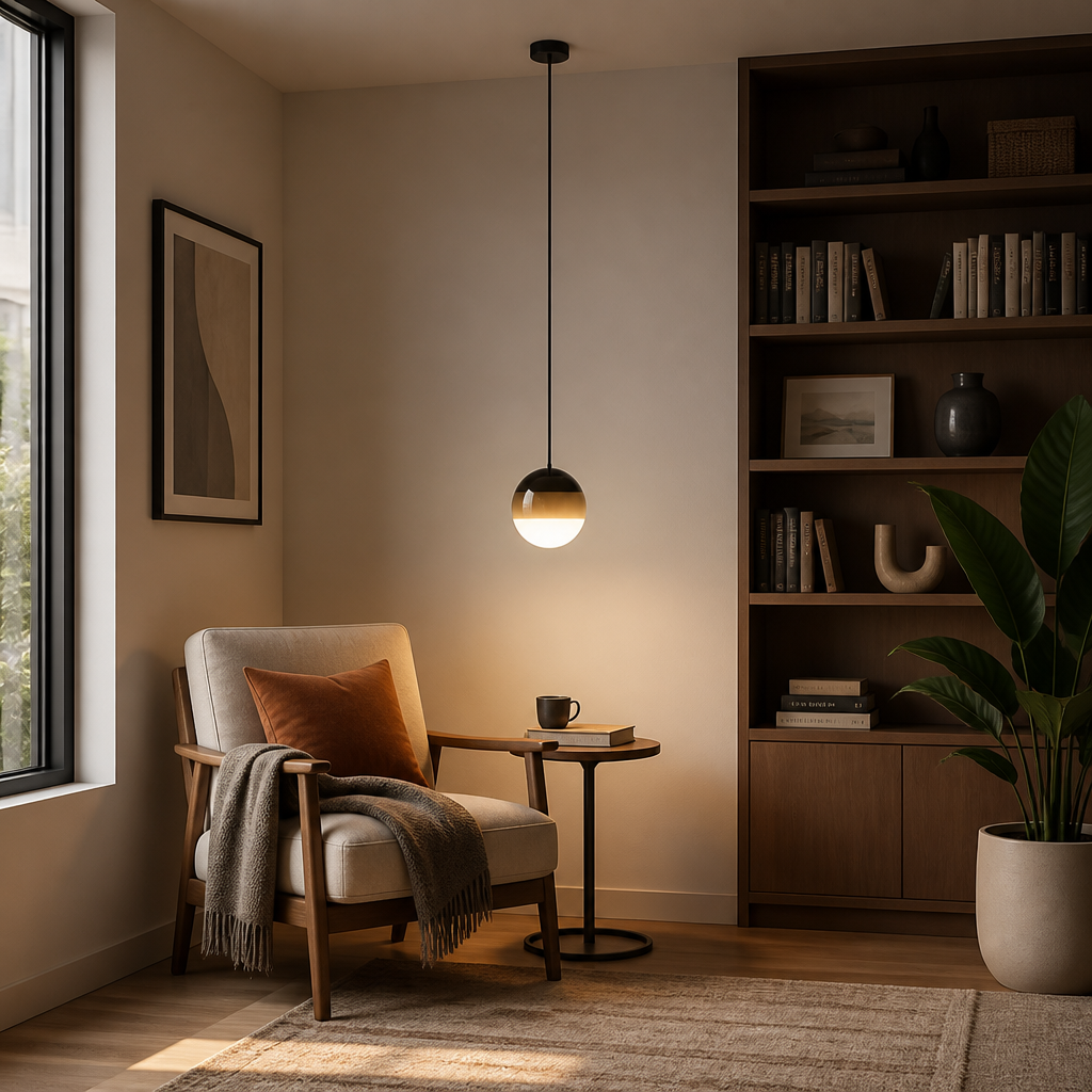Modern Gradient Glass LED Pendant Light
