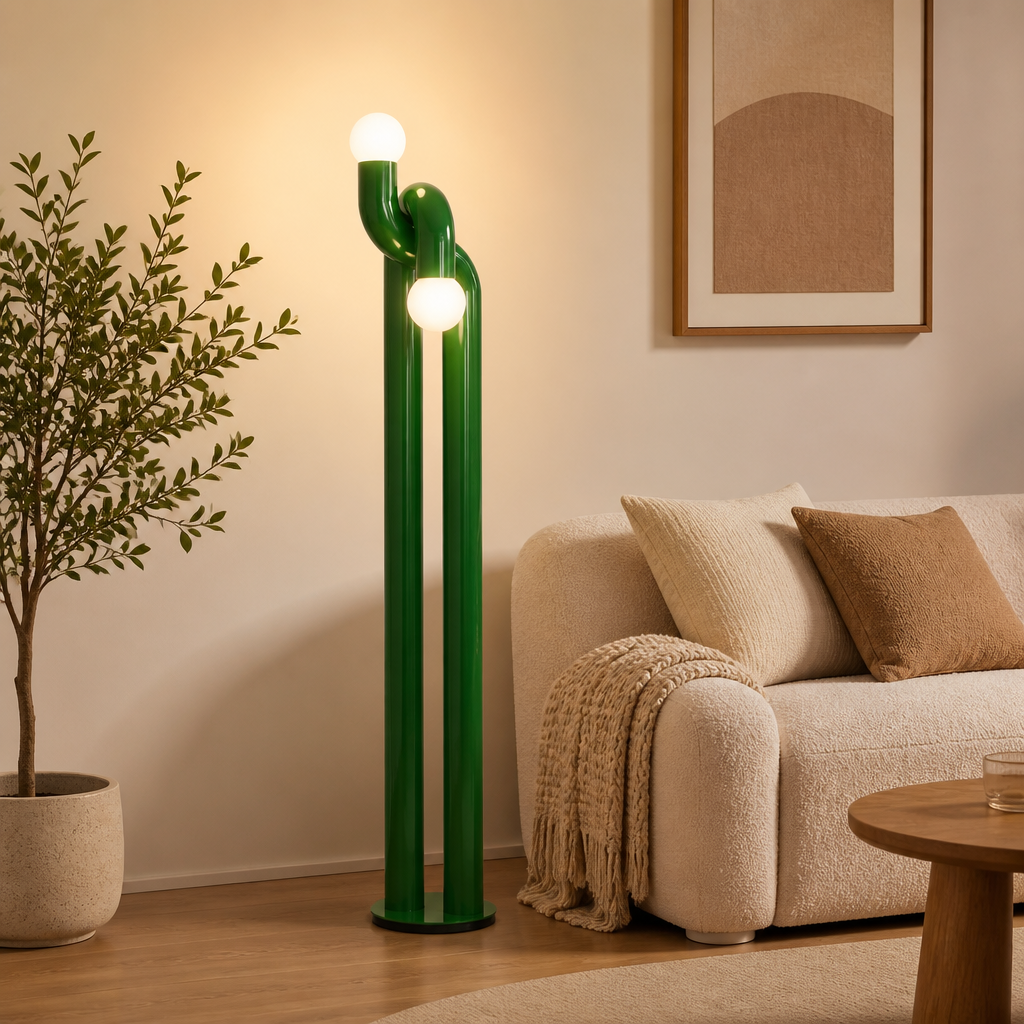 Modern Iron LED Vertical Art Floor Lamp