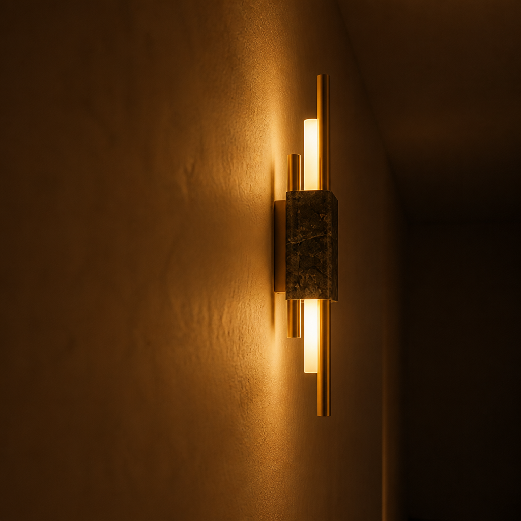Modern Marble LED Strip Wall Sconce