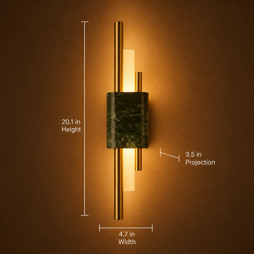 Modern Marble LED Strip Wall Sconce