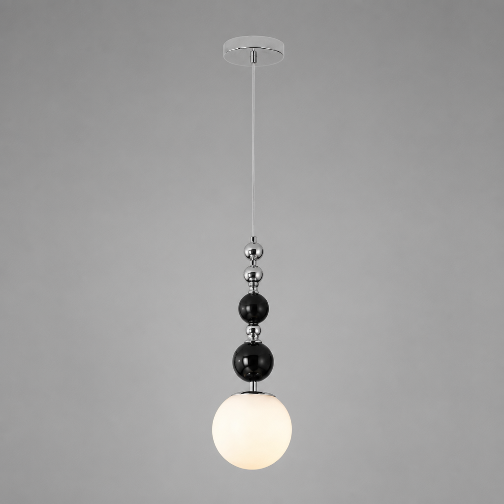 Modern Metal & Glass Pendant Light