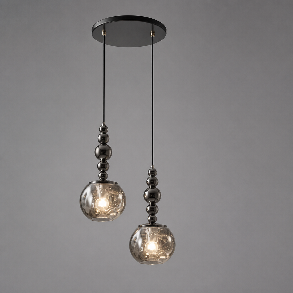 Modern Metal & Glass Pendant Light