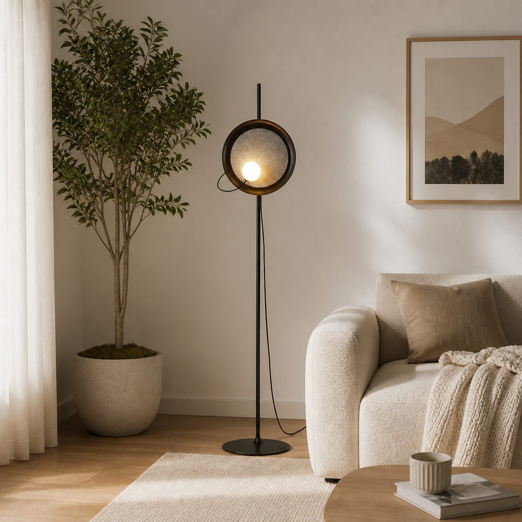 Modern Metal LED Magnetic Adjustable Floor Lamp