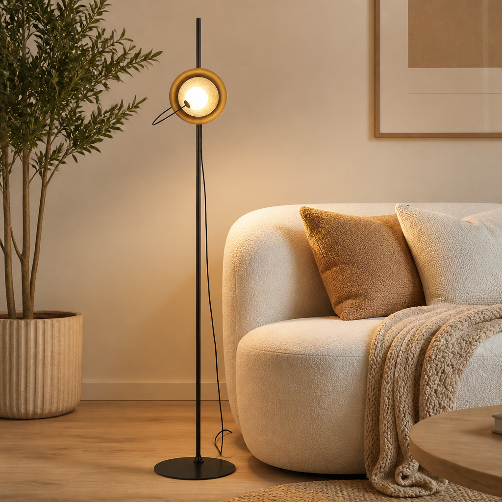 Modern Metal LED Magnetic Adjustable Floor Lamp