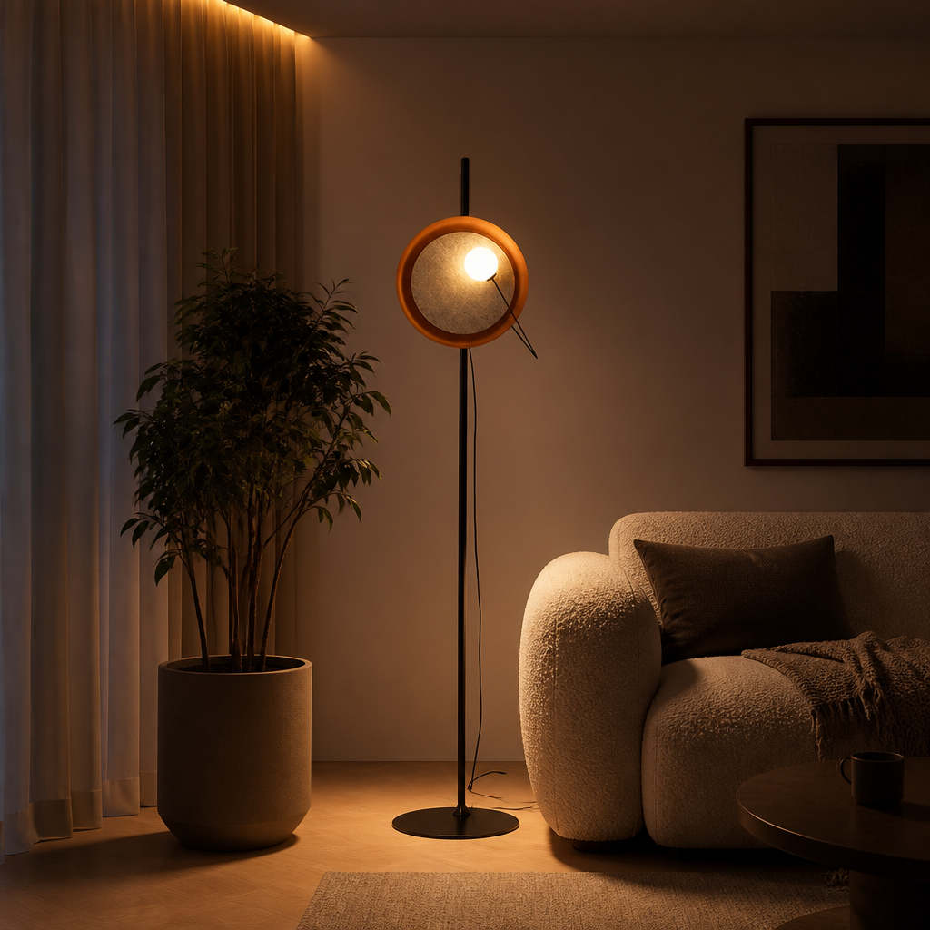 Modern Metal LED Magnetic Adjustable Floor Lamp
