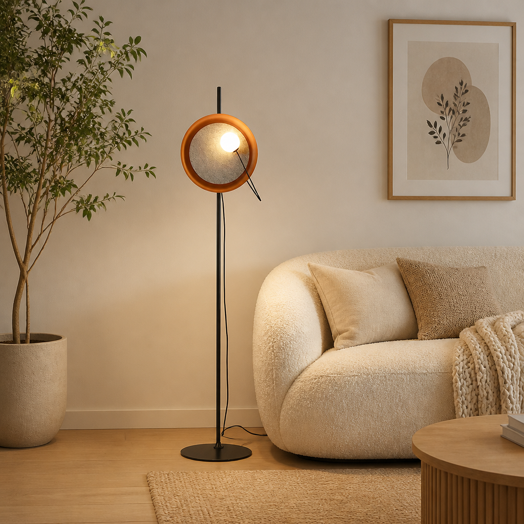 Modern Metal LED Magnetic Adjustable Floor Lamp