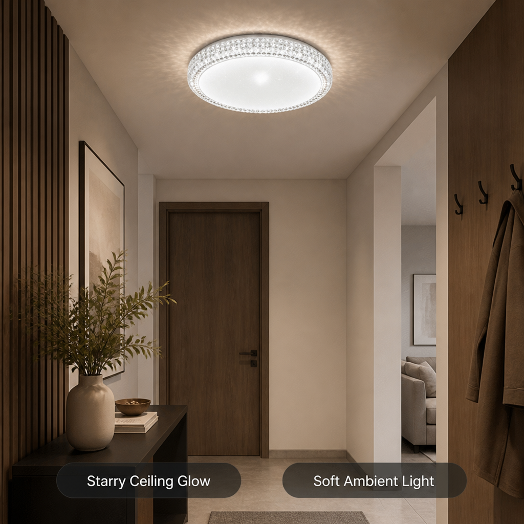 Modern Metal LED Starry Effect Ceiling Light