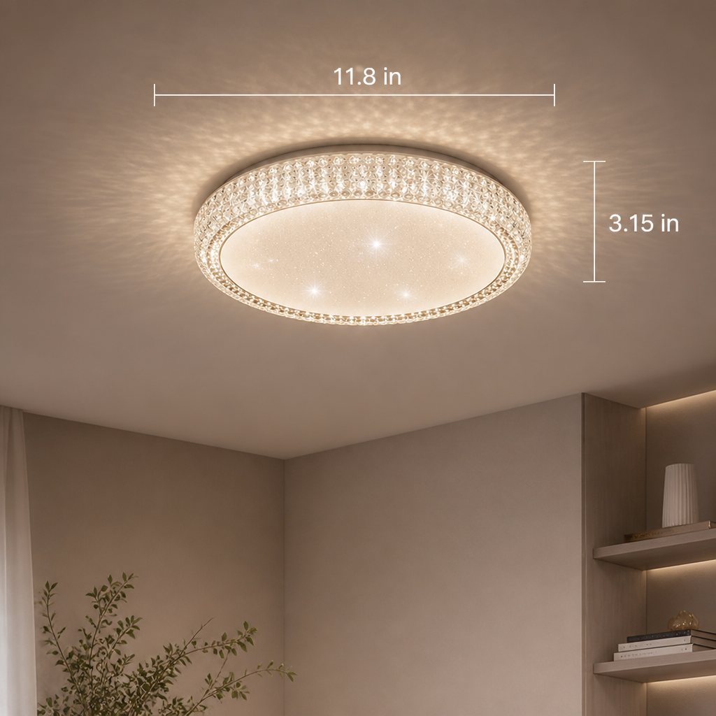 Modern Metal LED Starry Effect Ceiling Light