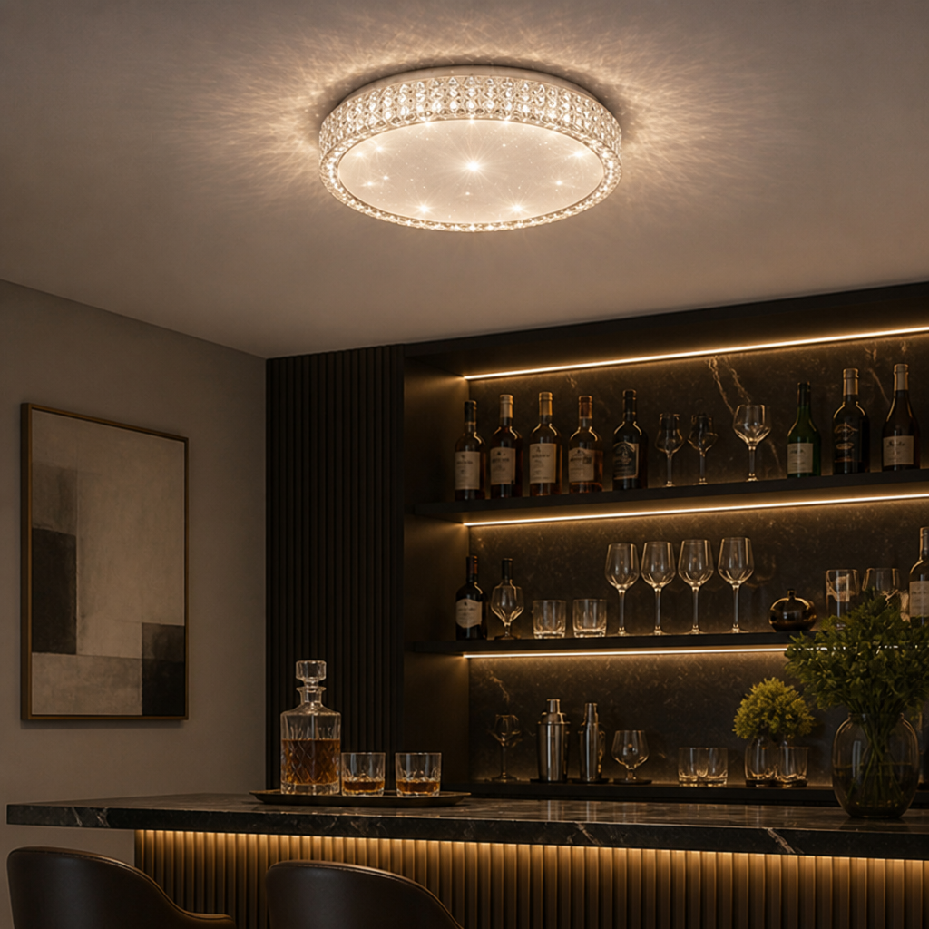 Modern Metal LED Starry Effect Ceiling Light