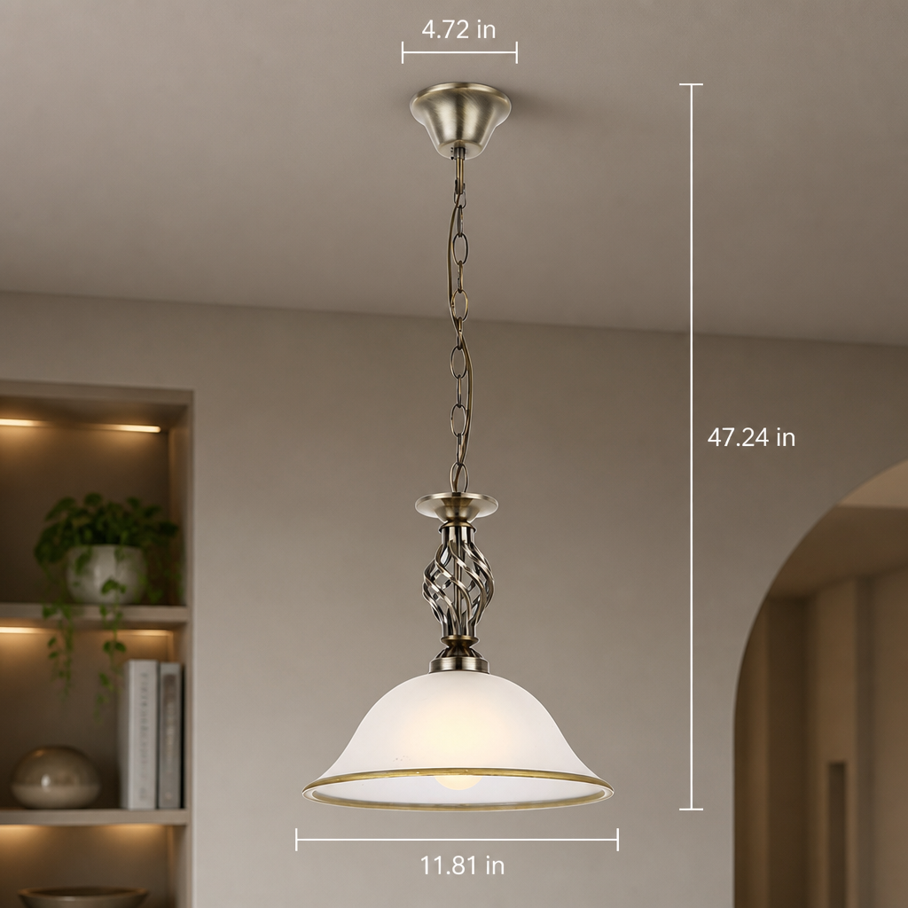 Modern Satin Glass Pendant Light