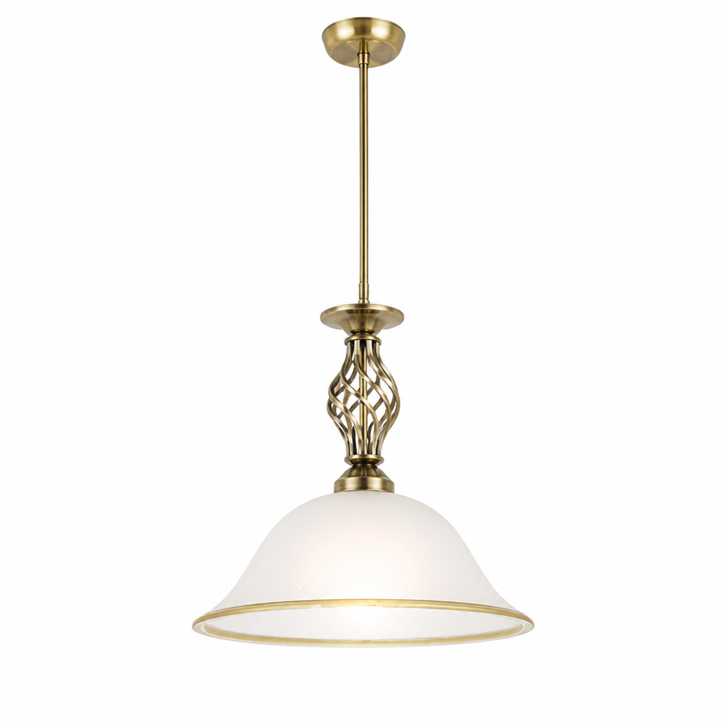 Modern Satin Glass Pendant Light