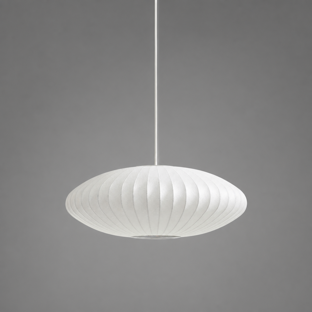 Modern Silk Bubble Shade Pendant Light