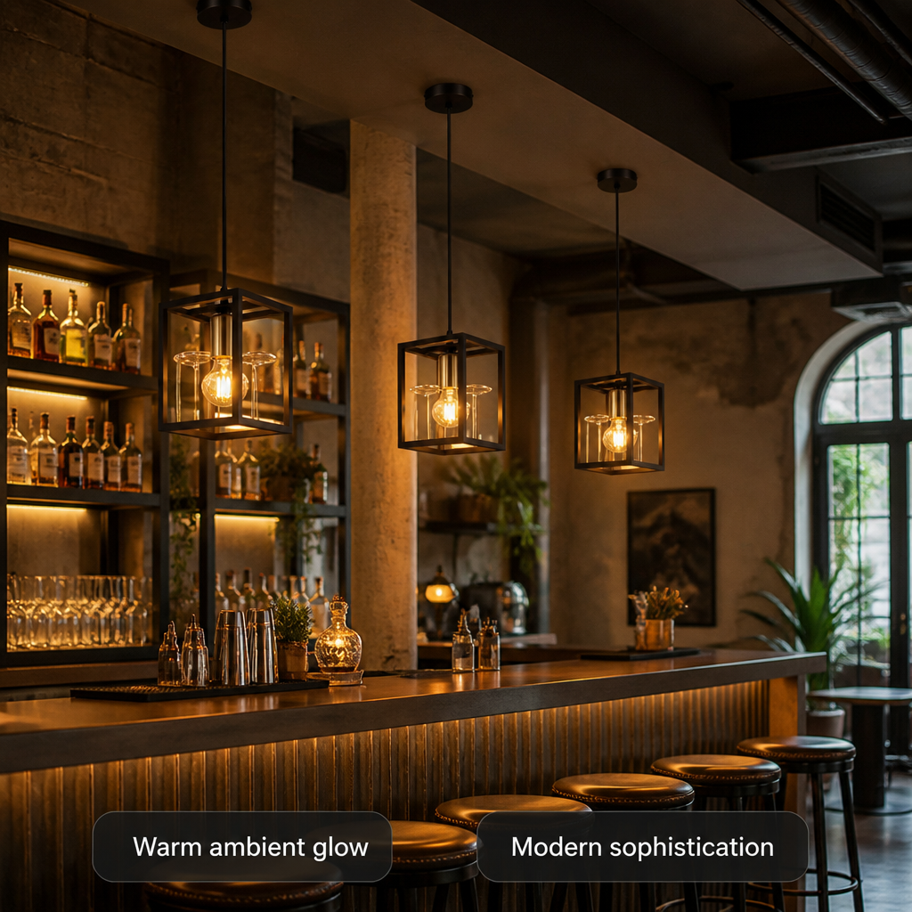 Modern Smoked Crystal LED Pendant Light