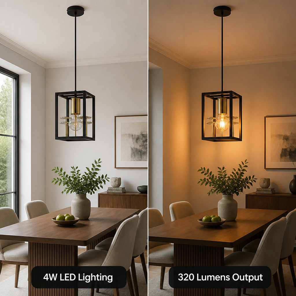 Modern Smoked Crystal LED Pendant Light