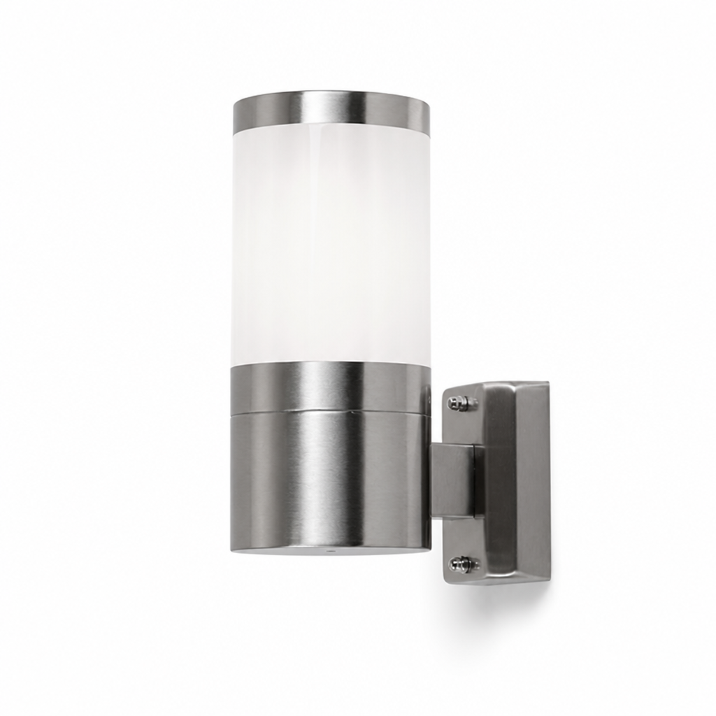 Modern Stainless Steel Semi-Circular Outdoor Wall Light
