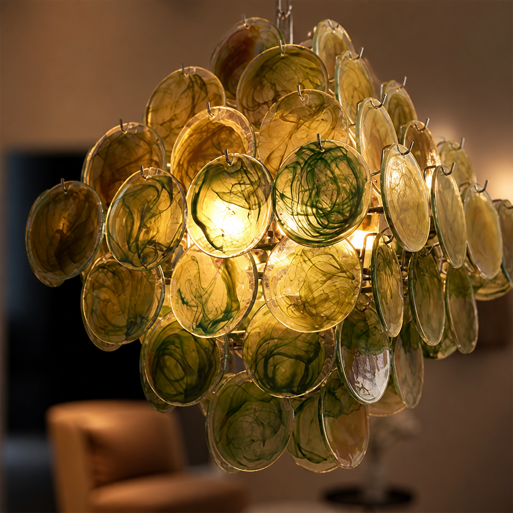 Murano Glass Cloud-Shaped Chandelier
