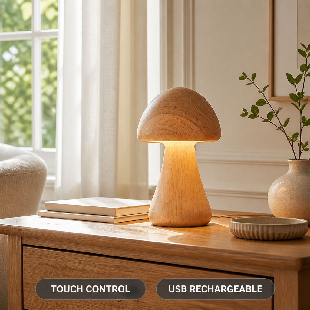 Mushroom Touch Table Lamp