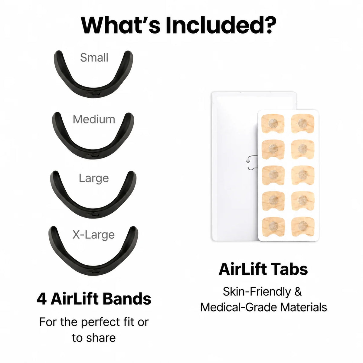 Nasal Clip Set Magnetic & Reusable With Strips
