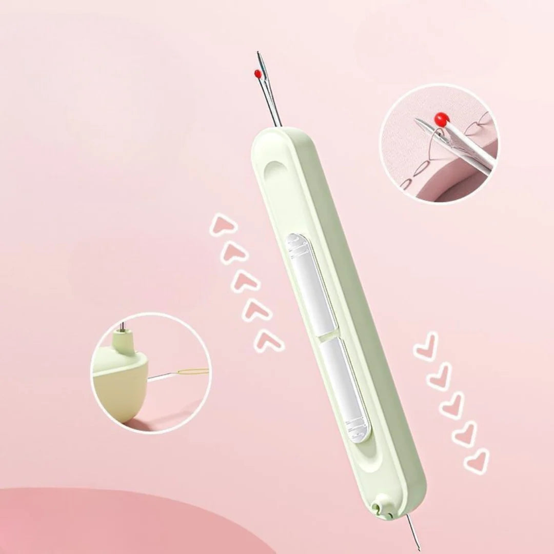 Needle Threader One-Motion Compact Portable