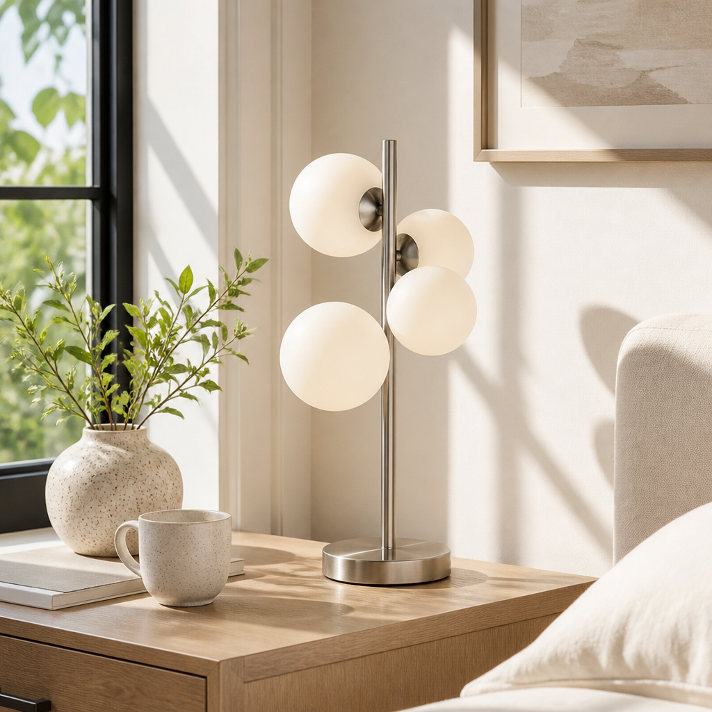 Opal Glass Table Lamp