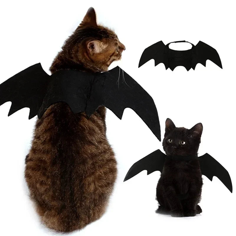 Pet Costume Bat Wings Adjustable Velcro & Lightweight Felt