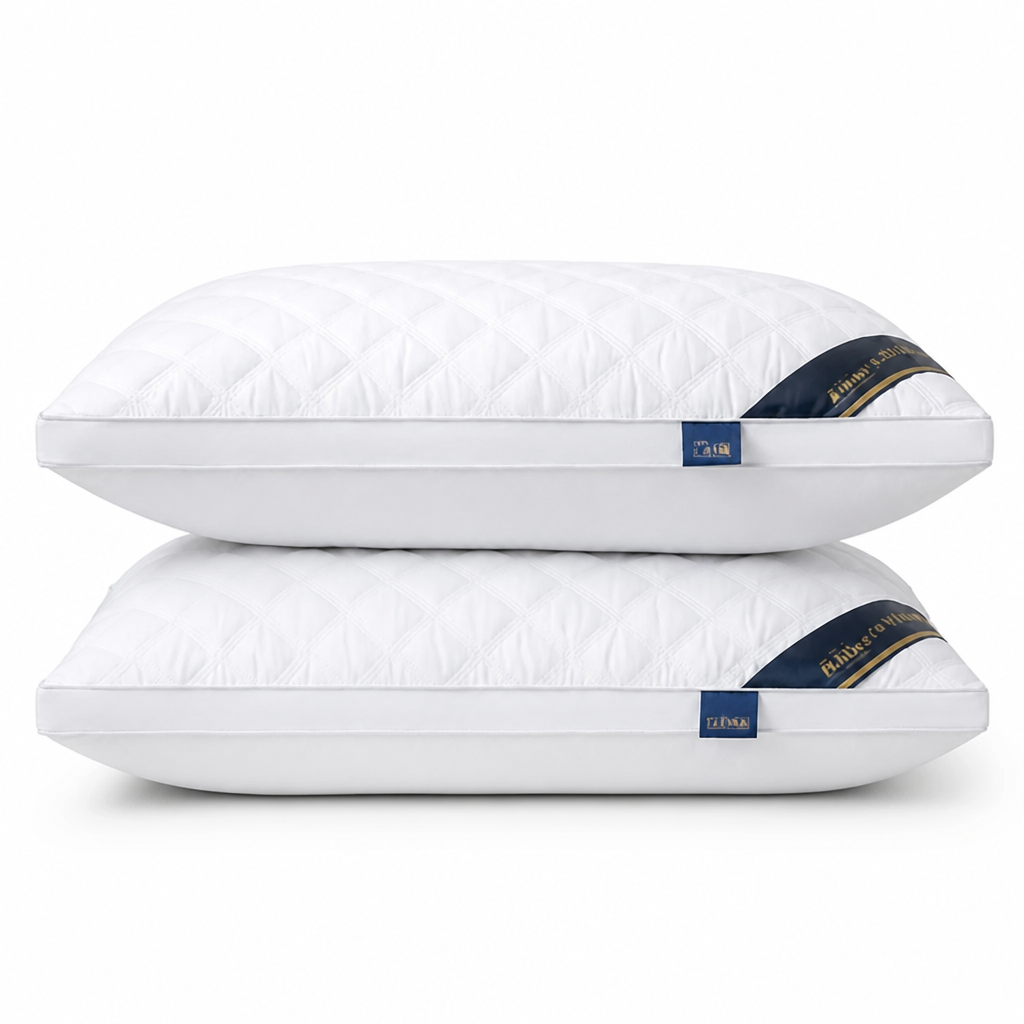 Pillow Set Hypoallergenic Medium-Firm Washable Covers Set of 2