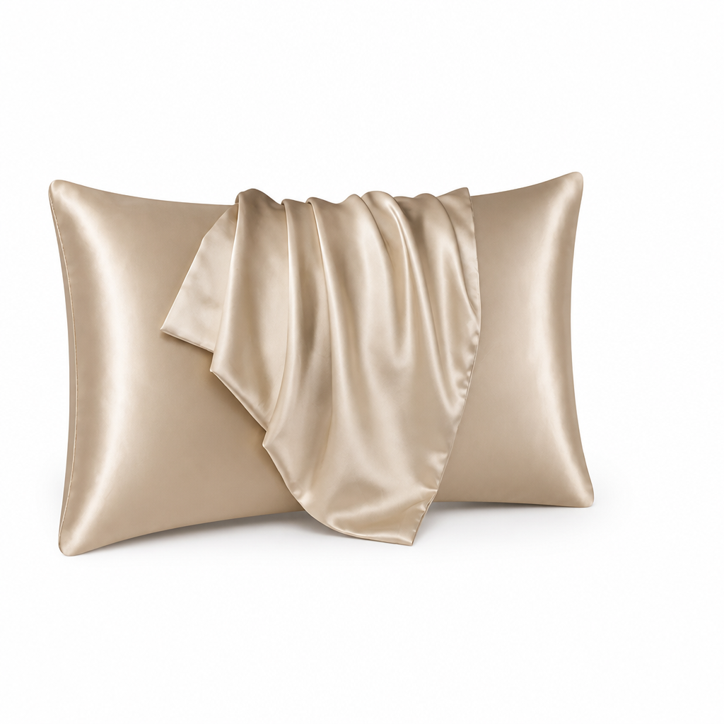 Pillowcases Silky Polyester Machine Washable Set of 2