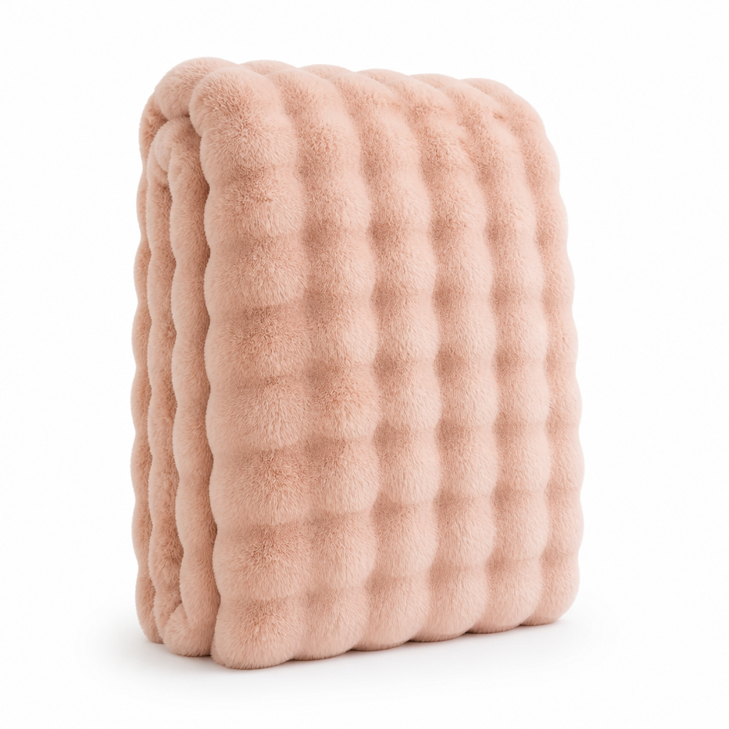 Plush Throw Blanket Velvety High-Pile Double-Sided Fleece