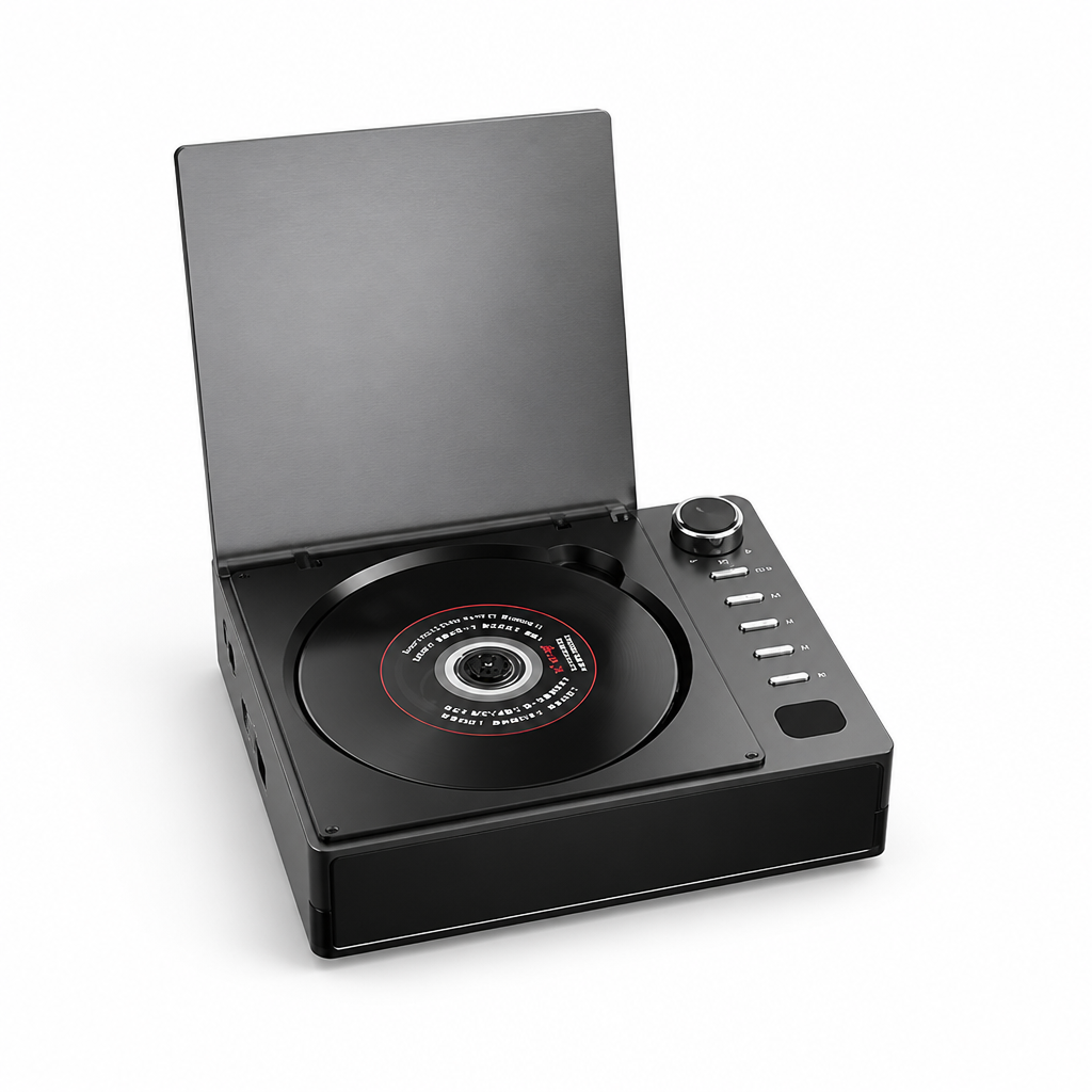 Portable CD Player Bluetooth 5.0 Anti-Skip Built-In Speakers