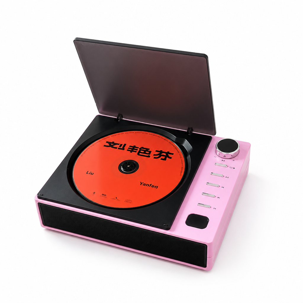 Portable CD Player Bluetooth 5.0 Anti-Skip Built-In Speakers