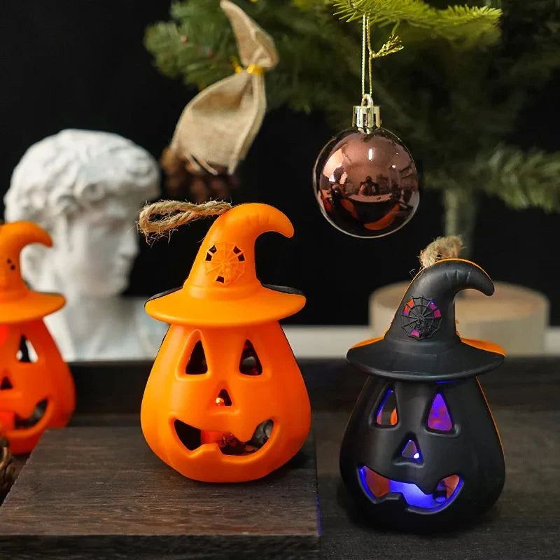 Pumpkin Lantern Battery-Powered Portable Flameless LED