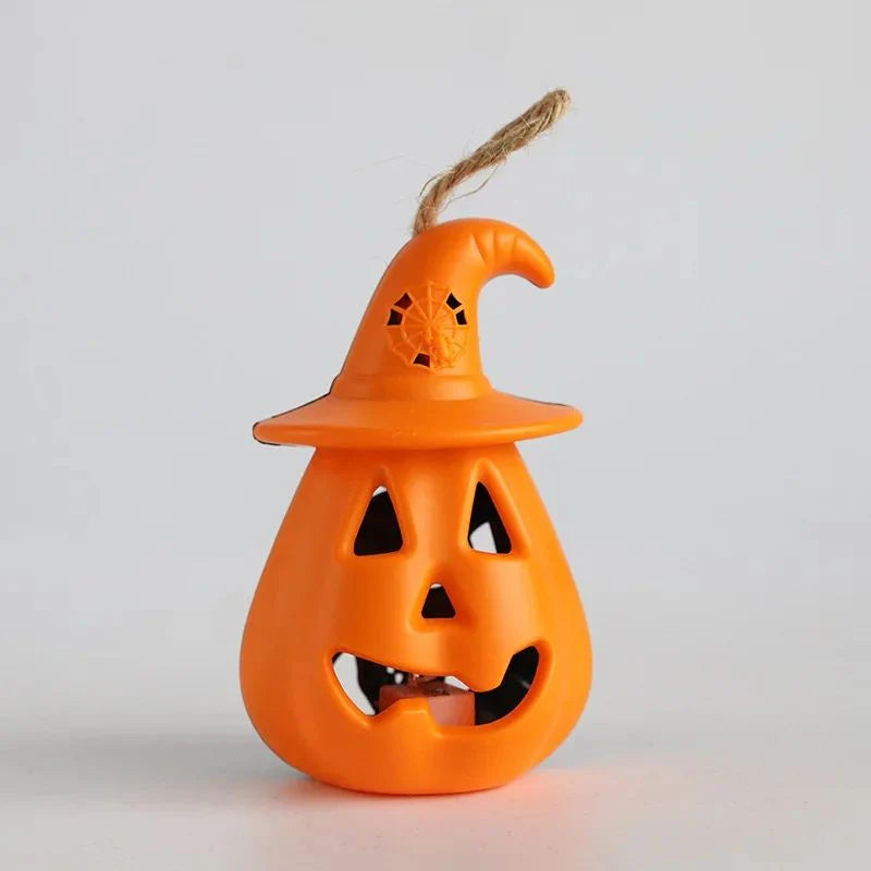 Pumpkin Lantern Battery-Powered Portable Flameless LED