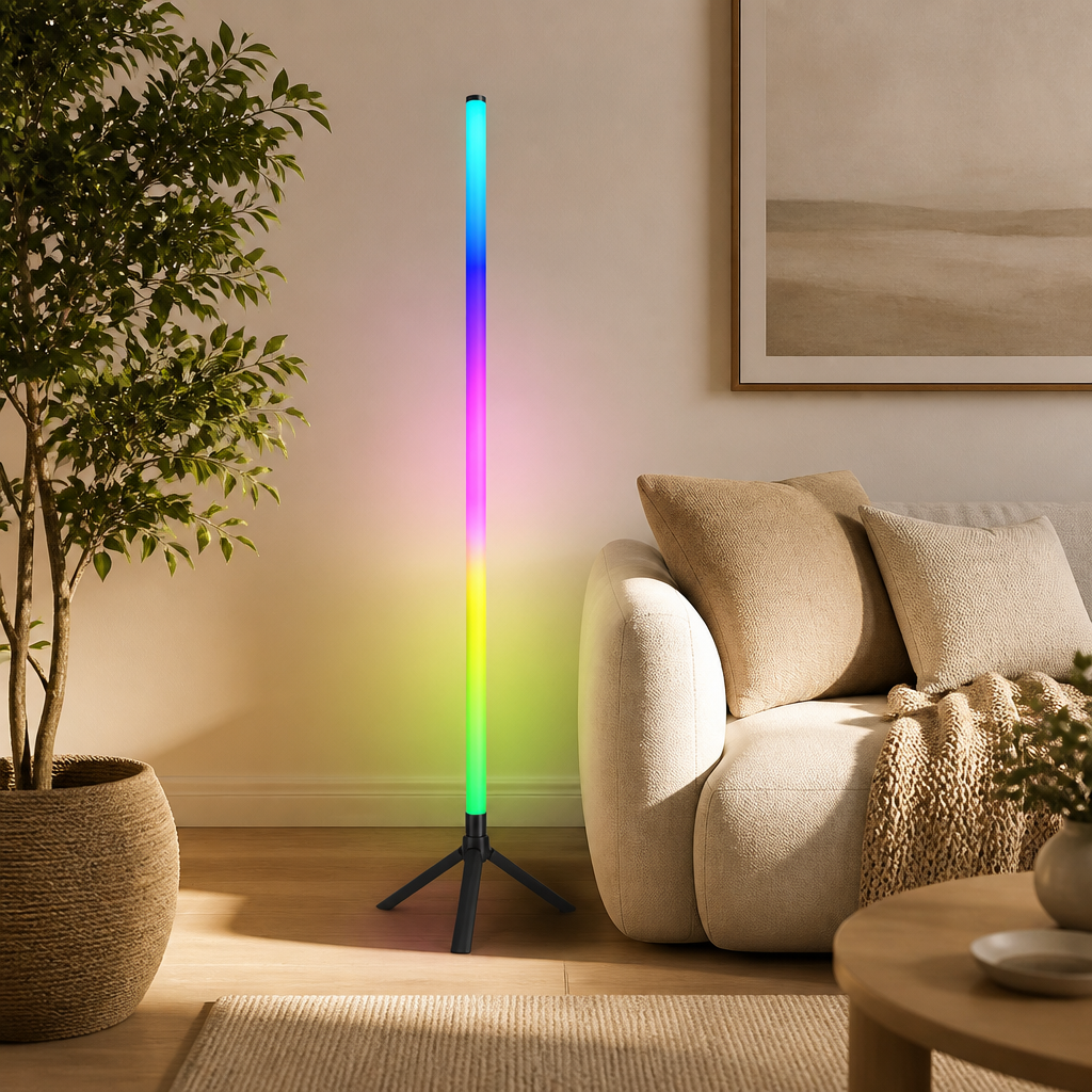 RGB LED Corner Floor Lamp