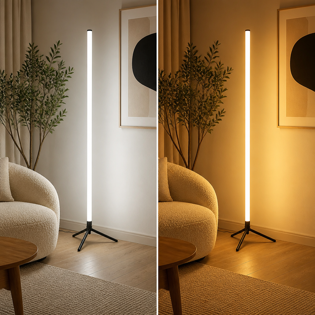 RGB LED Corner Floor Lamp