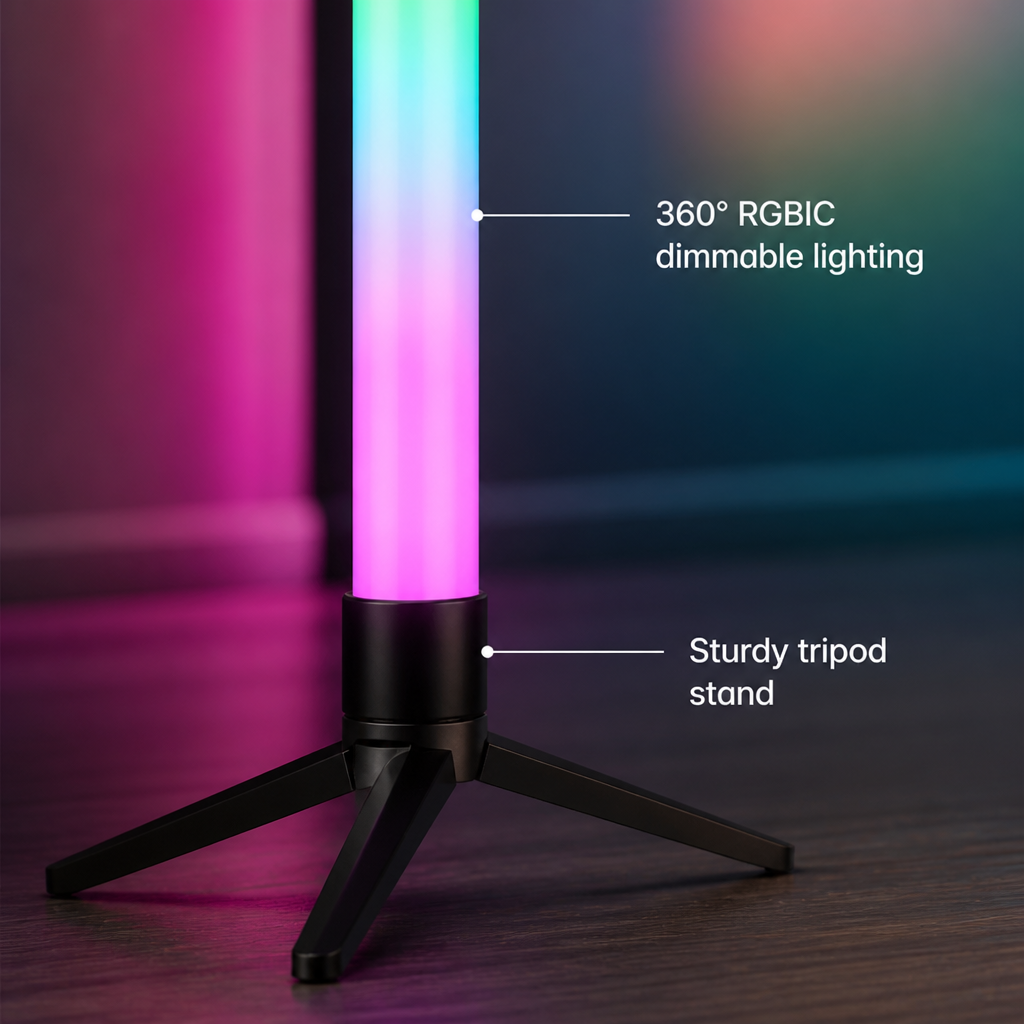 RGB LED Corner Floor Lamp