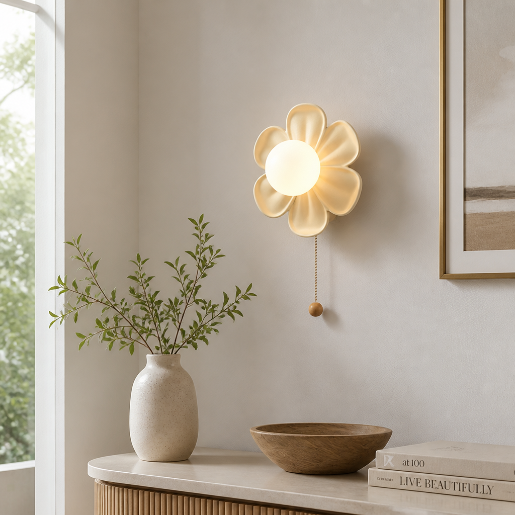 Resin Floral Ceiling Light