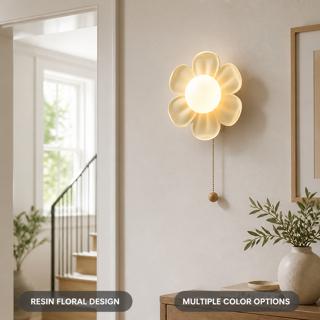Resin Floral Ceiling Light