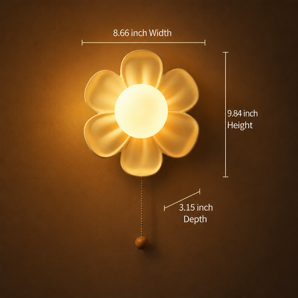 Resin Floral Ceiling Light