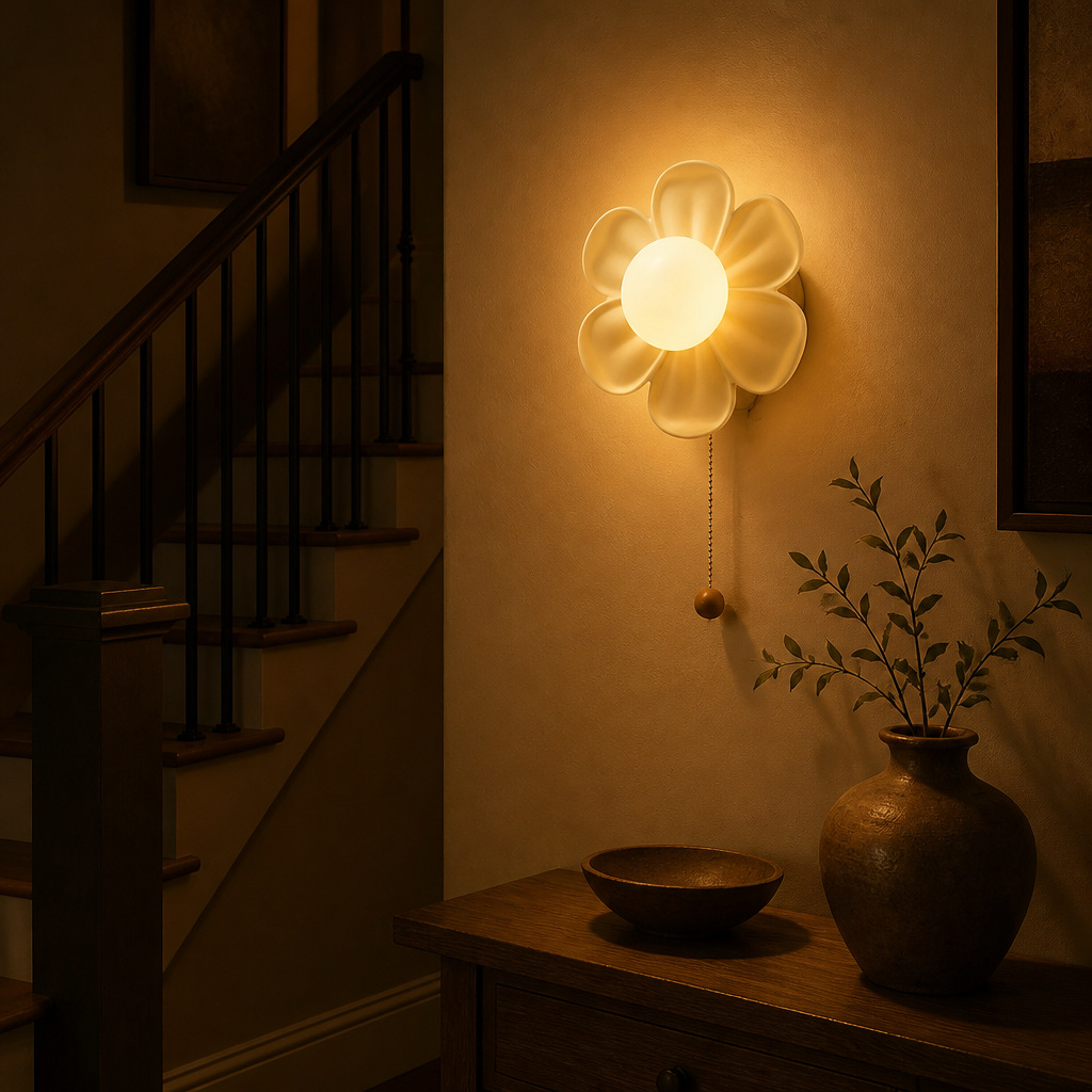 Resin Floral Ceiling Light