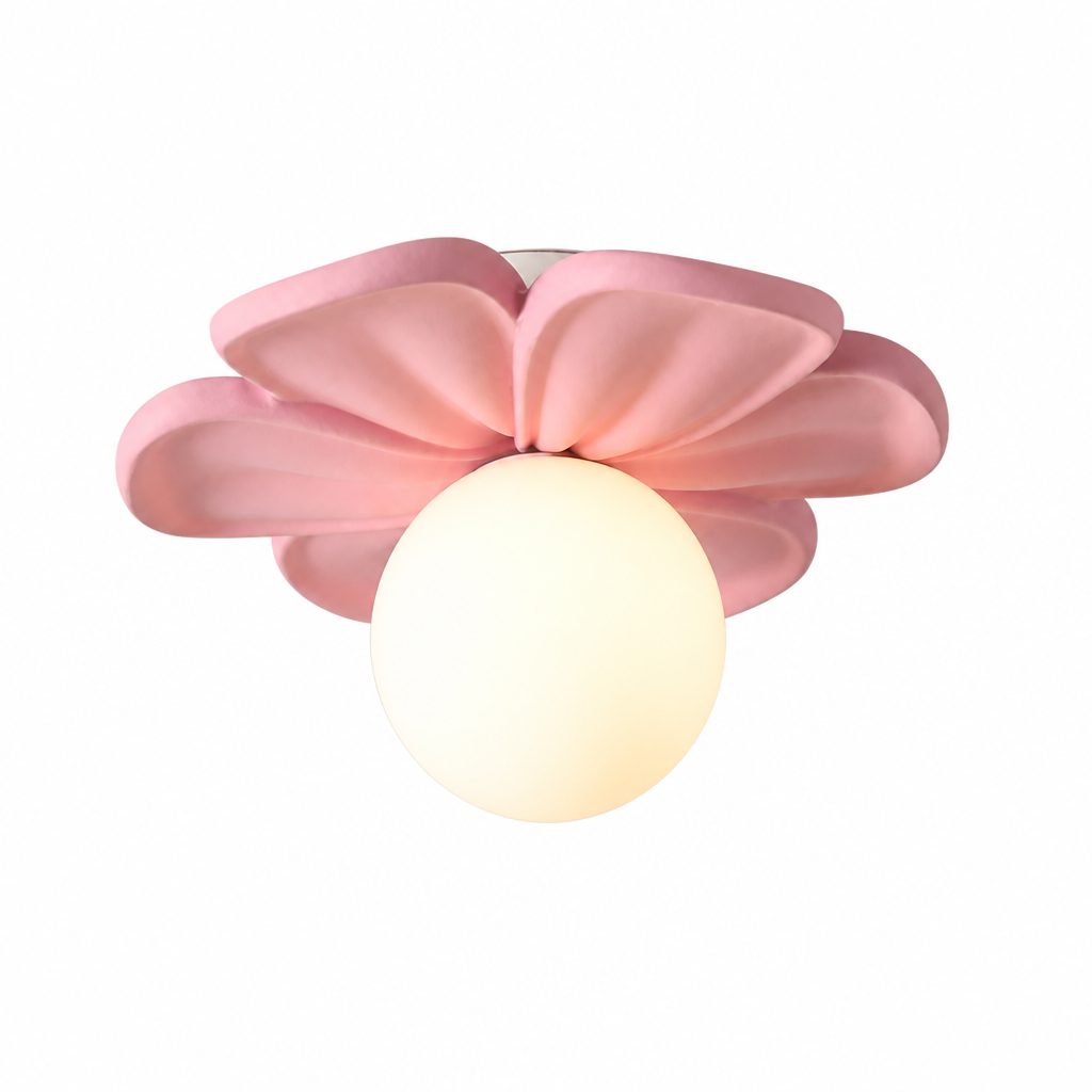 Resin Floral Ceiling Light